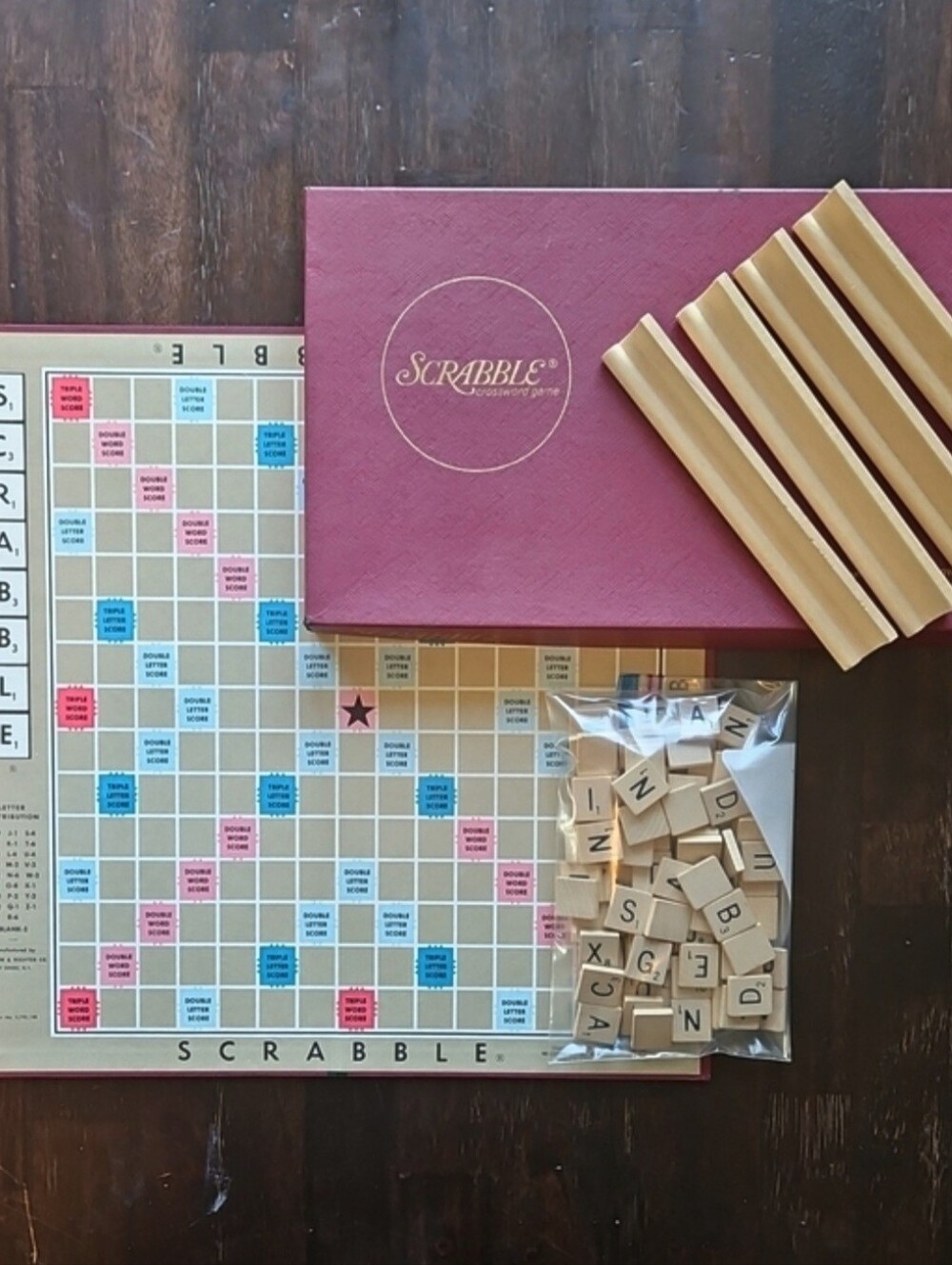 VTG Scrabble Board Game